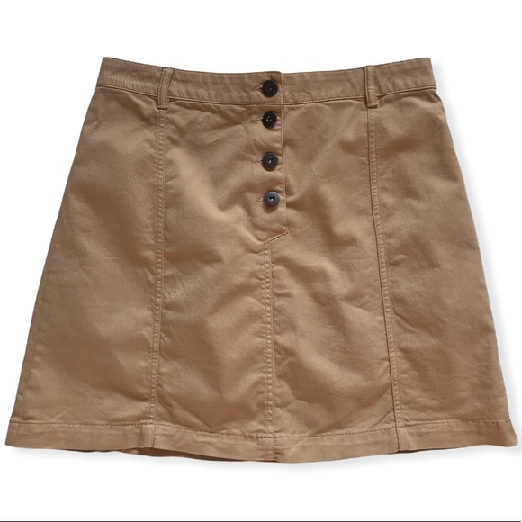 Banana Republic Factory Tan Cotton Blend Mini Skirt Size 8 - Picture 9 of 9